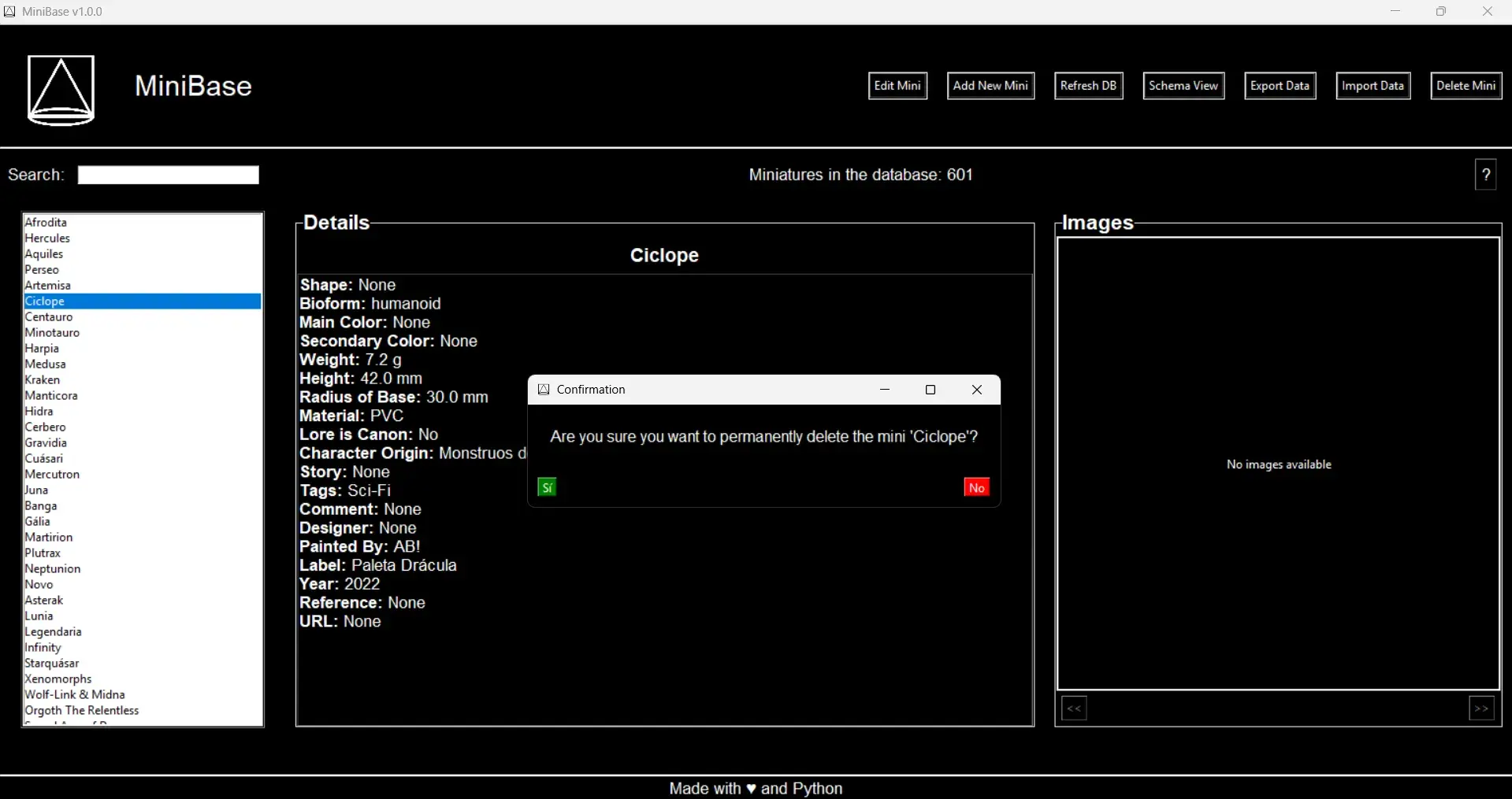 deletion module screen 1