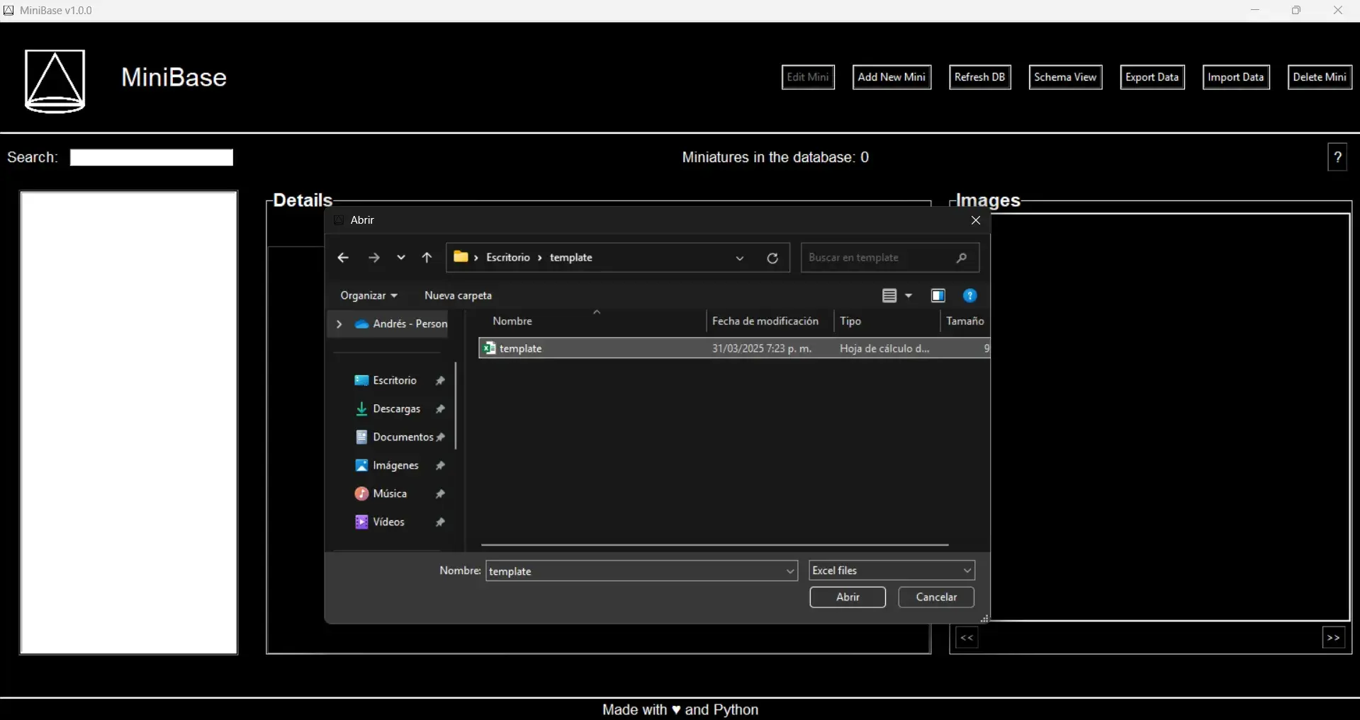 importation module screen 1